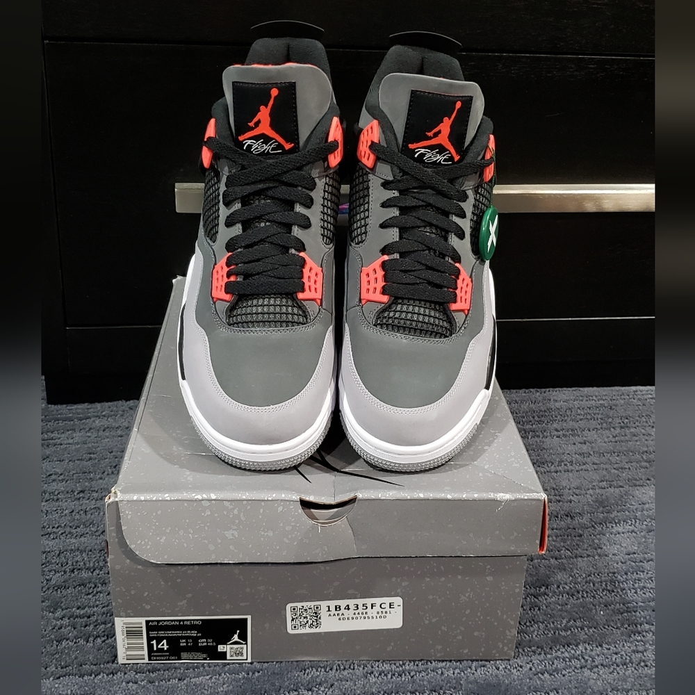 Jordan 4 Retro Infrared (Size 14)